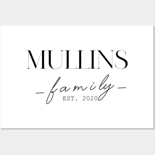 Mullins Family EST. 2020, Surname, Mullins Posters and Art
